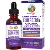 MaryRuth's Elderberry Syrup bottle front for easy daily use.