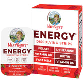 MaryRuth's Energy Dissolving Strip strawberry pouch for quick energy on the go.