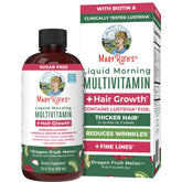 MaryRuth's Liquid Multivitamin Hair Growth bottle for daily use supporting thicker hair.