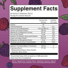 Pouring MaryRuth Organics Nighttime Multimineral liquid for an easy, non-pill routine.