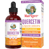 MaryRuth's Quercetin Liquid Drops bottle with lemon flavor for daily wellness.