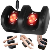 MASGRE Electric Foot Massager with heat provides relaxing shiatsu kneading for tired feet.