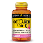 Mason Natural 1500mg collagen bottle for daily hair, skin, and nails support.