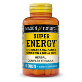 Mason Natural Super Energy bottle front view for daily stamina support.