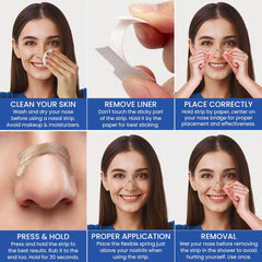 MASSNER nasal strips worn at night for discreet rest