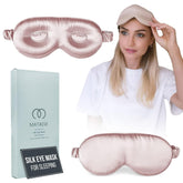 MATASSE Silk eye mask with 3D contoured design blocks light for restful sleep