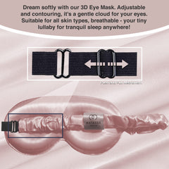 MATASSE Silk eye mask padded eyecups for comfortable wear around the eyes