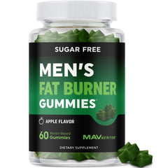 MAV Nutrition Men’s Fat Burner Gummies apple bottle for everyday appetite control