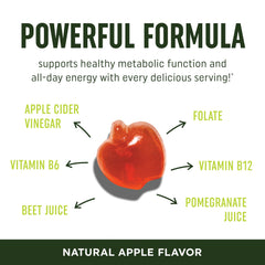 MAV Nutrition Metabolism Gummies bottle label highlighting B12 and folate for metabolism support