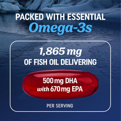 MAV Nutrition Omega-3 CoQ10 lemon bottle label emphasizes third‑party testing and non‑GMO ingredients