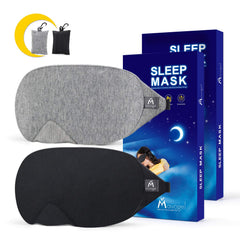 Mavogel cotton sleep mask nose-block design blocks light for deeper naps.