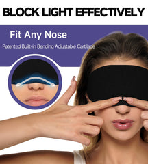 Mavogel máscara de ojos bloquea la luz alrededor de la nariz para dormir mejor