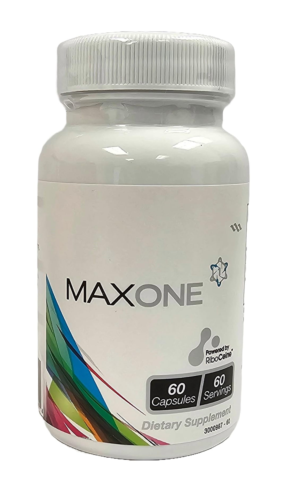 Max One bottle front view supporting daily energy and antioxidant balance.