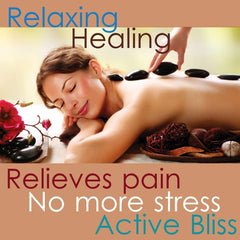 Maxdee hot stones demonstrate heat retention for deeper relaxation.