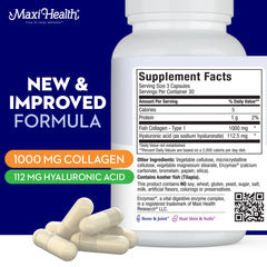 Maxi Health Marine Collagen label—kosher-certified quality ingredients