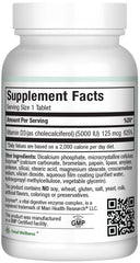 Maxi Health Vitamin D3 5000 IU bottle front emphasizes immune and bone health