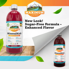 Maximum Living MineralRich glass serves a refreshing sugar-free mineral boost.