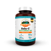 Maximum Living Solu-C bottle with green tea highlights vitamin C and bioflavonoids