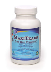 MaxiTears dry eye formula softgels bottle promoting tear production and comfort