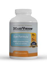 MaxiVision Eye Formula bottle front view supports macular pigment balance