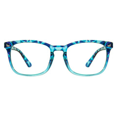 MAXJULI blue light blocking glasses with blue tortoise frame to reduce eye strain