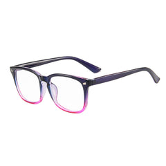 MAXJULI glasses worn at a desk setup to reduce digital strain
