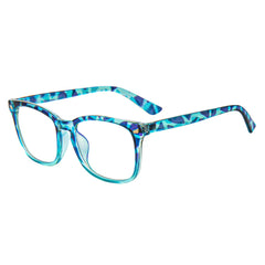MAXJULI blue light glasses at desk to enhance comfort during long screen time
