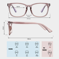 MAXJULI blue light glasses worn while gaming for reduced eye strain.