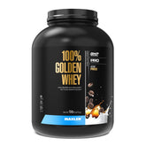 Maxler 100% Golden Whey cappuccino tub front highlights premium protein for daily fueling.