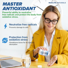 MAXLIFE NATURALS daily-use scene shows easy dosing.