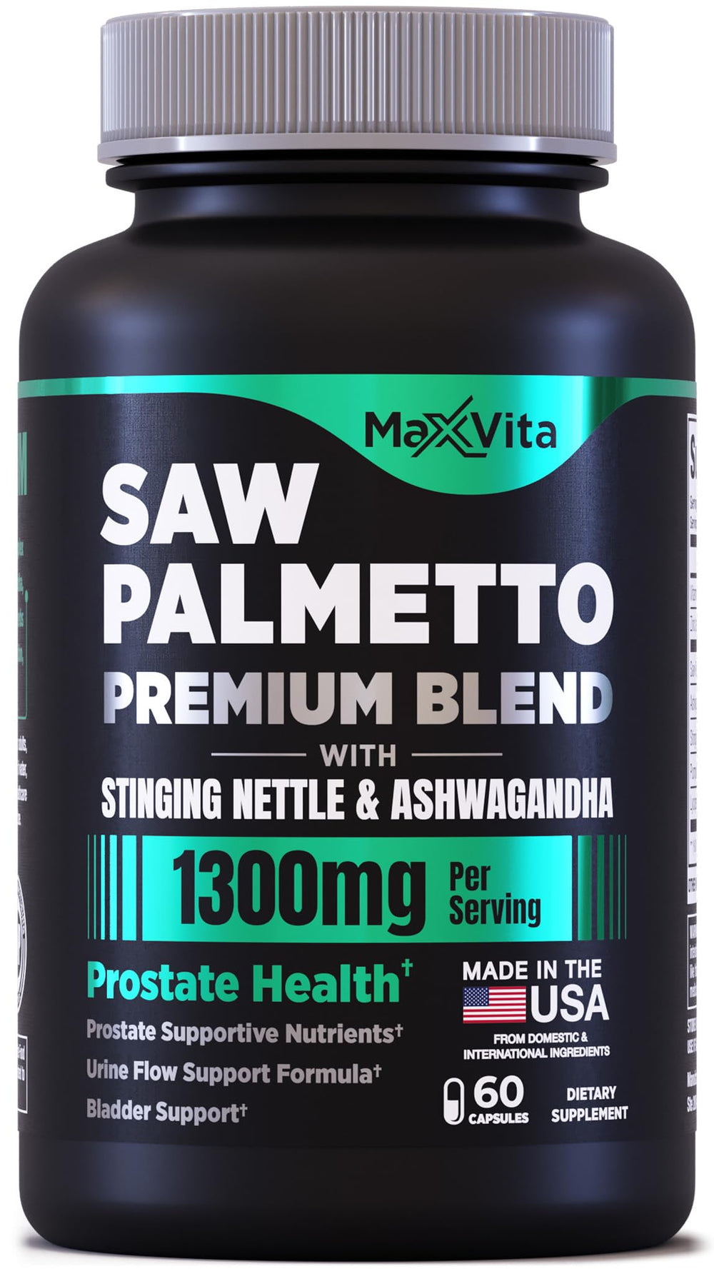 MaxVita Prostate Premium bottle with Saw Palmetto for urinary comfort.