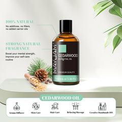 MAYJAM Aceite de cedro: difusor para ambiente calmante