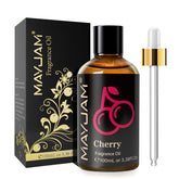 MAYJAM cherry fragrance oil bottle delivering a rich scent for diffusers.