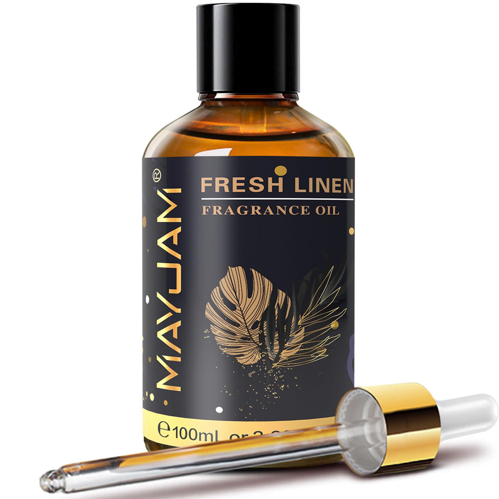 MAYJAM Fresh Linen bottle in amber glass preserves fragrance potency