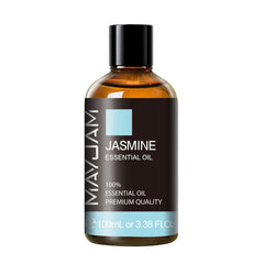 Aceite de jazmín MAYJAM en gotero de vidrio para dosificación precisa.