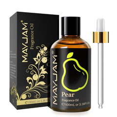 MAYJAM pear fragrance oil bottle for diffusers and DIY projects.
