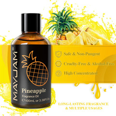 Diffuser in a cozy space releasing pineapple notes.