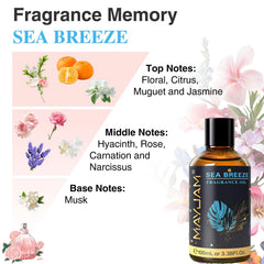 MAYJAM Sea Breeze coastal fragrance inspires calm and focus.