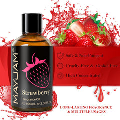 MAYJAM strawberry fragrance oil diffuser scene for home ambiance