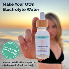 Mayu Electrolyte Water Drops mineral close-up highlights essential minerals for hydration