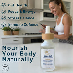Remineralized RO water in a glass with Mayu drops.
