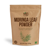 MB Herbals Moringa leaf powder bottle—premium 100% leaf powder for smoothies