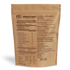 MB Herbals Bhringaraj powder scoop image for enriching your hair care routine