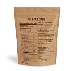 MB Herbals Neem Powder packaging, 227 g, ideal for DIY skin and hair routines.