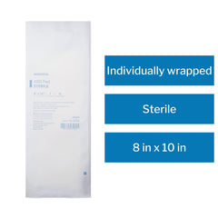 McKesson ABD pad helps protect surrounding skin with absorbent core during post-op care.