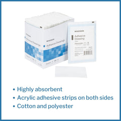 McKesson adhesive dressing perforated box for easy dispensing