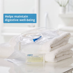McKesson Bag Emema Soap 1500cc side view showing compact design