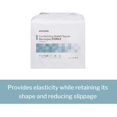 McKesson low-linting stretch gauze reduces residue during use
