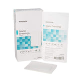 McKesson Island Dressing sterile 4x6 on skin provides reliable coverage.