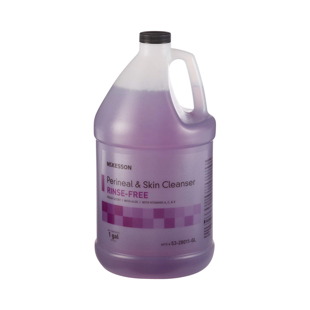 McKesson Perineal Cleanser bottle front, gallon size, for daily skin care.